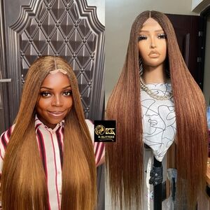 NANO BRAIDED  WIG ON HALF CLOSURE 35"
